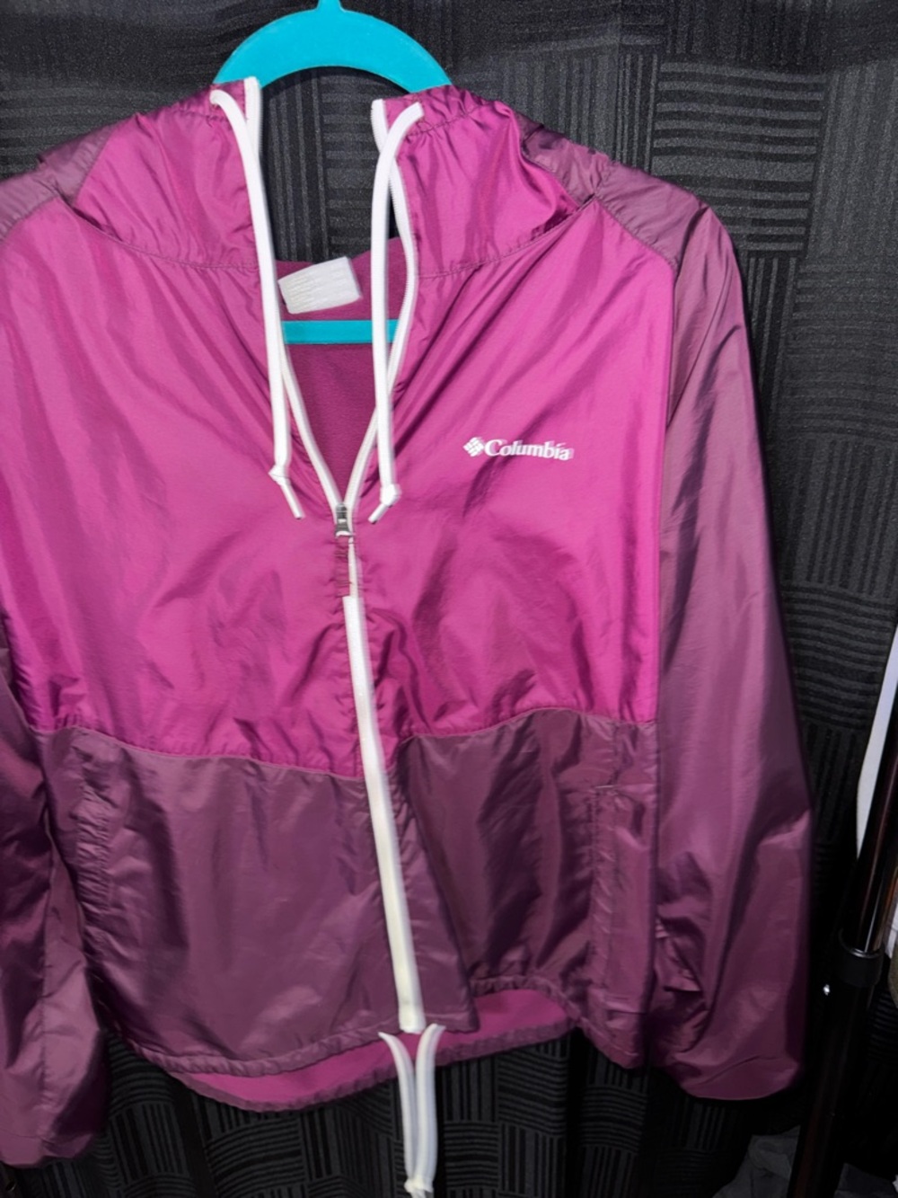 Columbia Two-Tone Purple Windbreaker Jacket